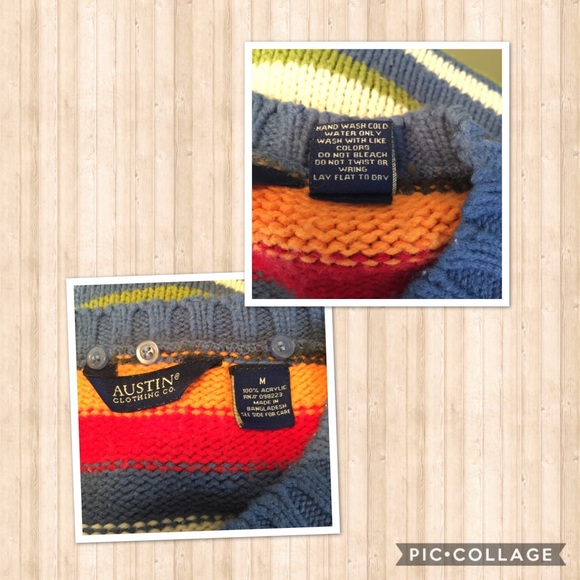 💥 Austin Clothing Co. Multi Stripe Sweater  M - Picture 5 of 5